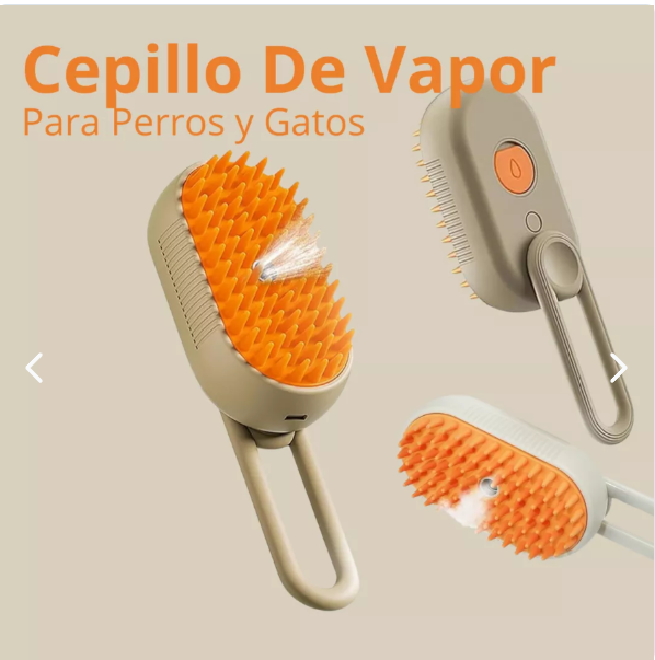 Cepillo Para Mascotas A Vapor Recargable