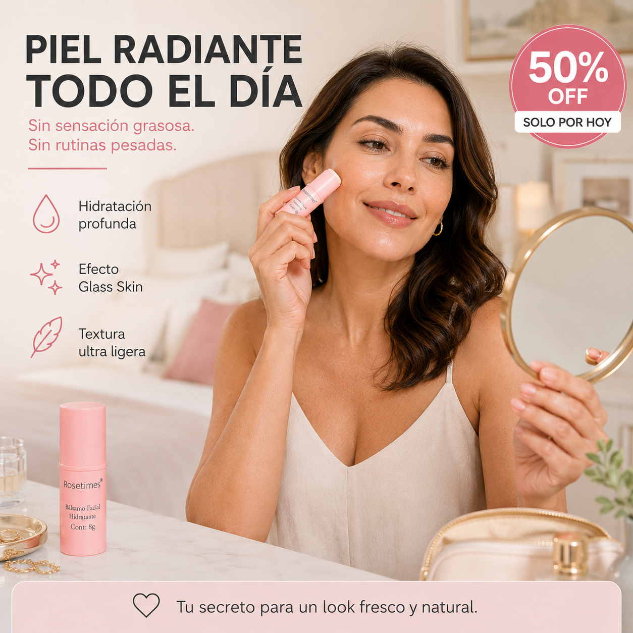 Rosetimes Glow Balm™: Glow Natural Todo el Día