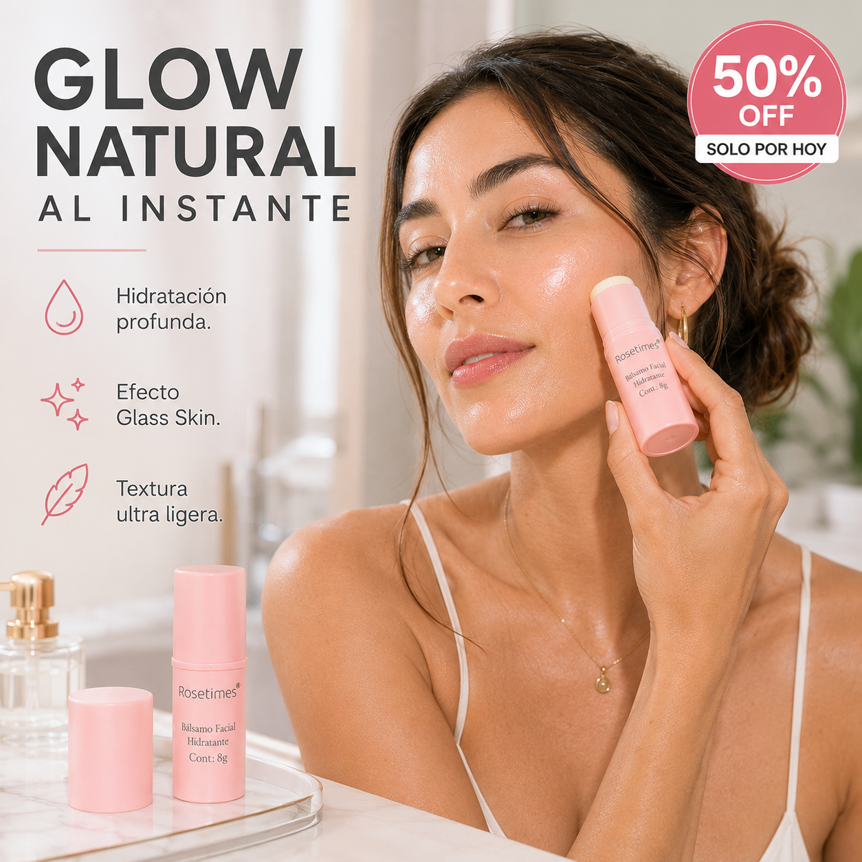 Rosetimes Glow Balm™: Glow Natural Todo el Día