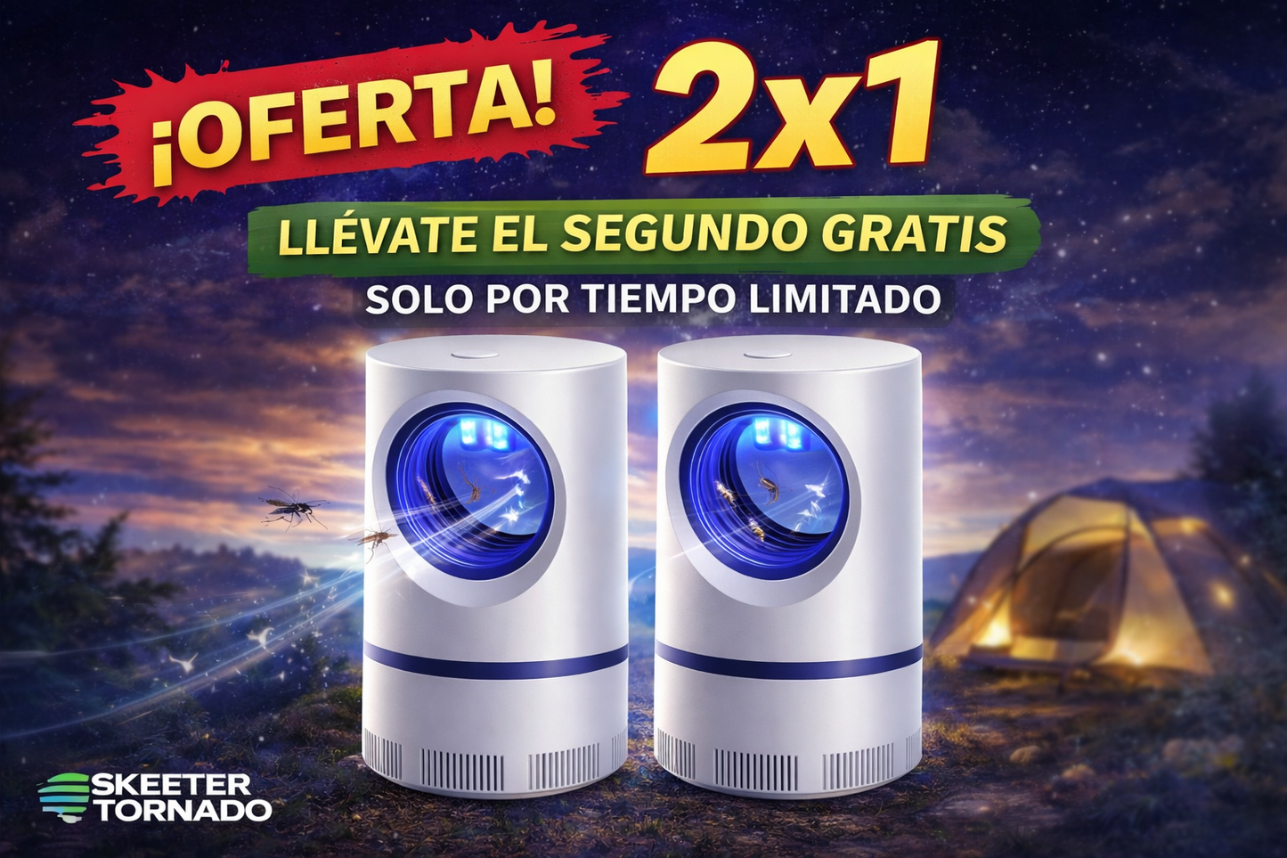 SKEETER TORNADO™ Lampara Repelente para insectos