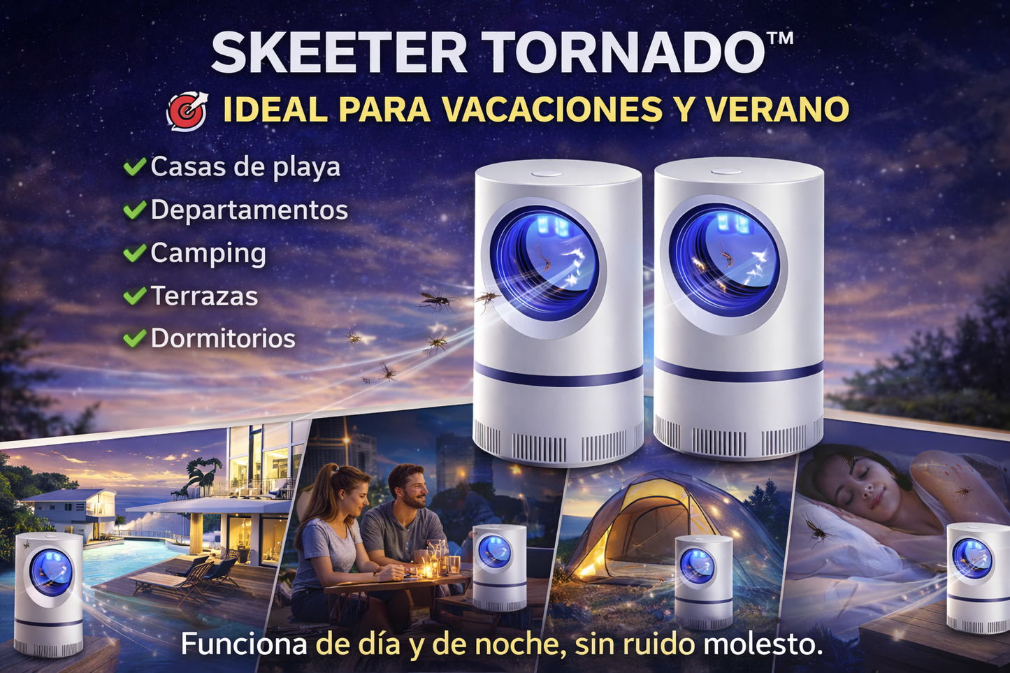 SKEETER TORNADO™ Lampara Repelente para insectos