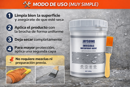 Agente Impermeabilizante Invisible – Transparente (300 g)
