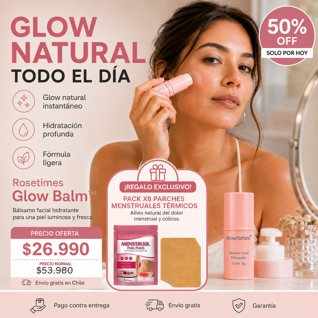 Rosetimes Glow Balm™: Glow Natural Todo el Día