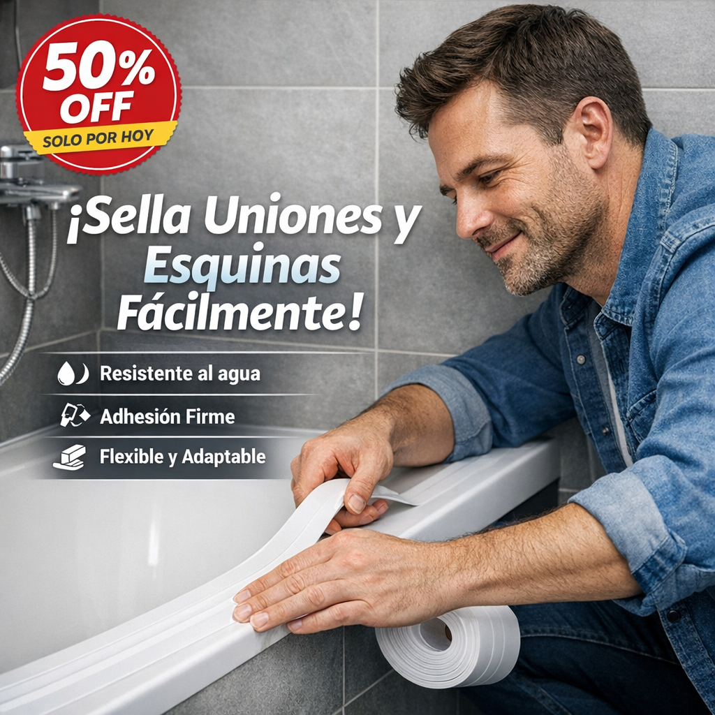 ¿Humedad o Filtraciones en tu cocina o baño? SealFix Pro™ – Cinta Selladora Impermeable 6Mt