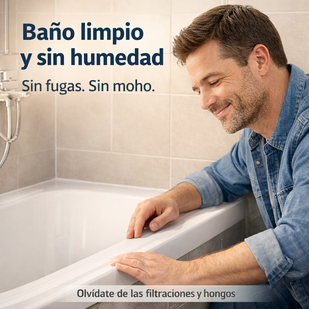 ¿Humedad o Filtraciones en tu cocina o baño? SealFix Pro™ – Cinta Selladora Impermeable 6Mt