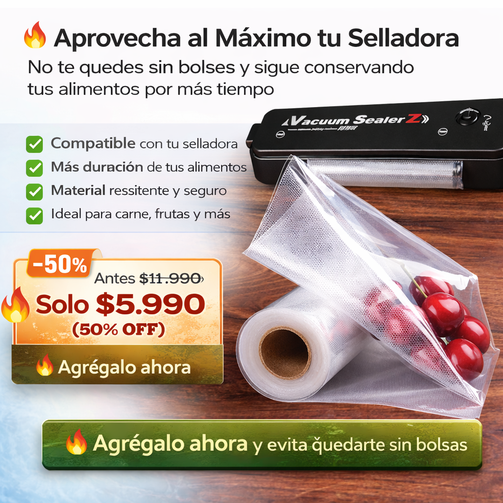 👉 Aprovecha al Máximo tu Selladora ROLLO de 5 M