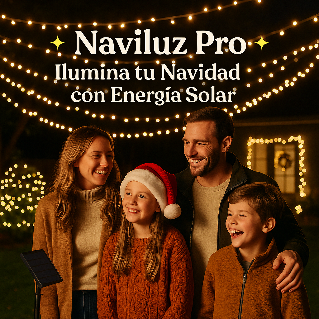 Naviluz Pro™ Ilumina tu Navidad con Energía Solar