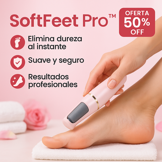 SoftFeet pro™ Removedor de durezas suave y profesional para pies perfectos en minutos