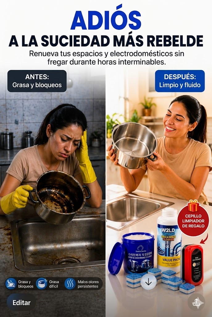CleanMax 3 en 1™ – Limpieza Total en un–Solo Pack + Cepillo GRATIS